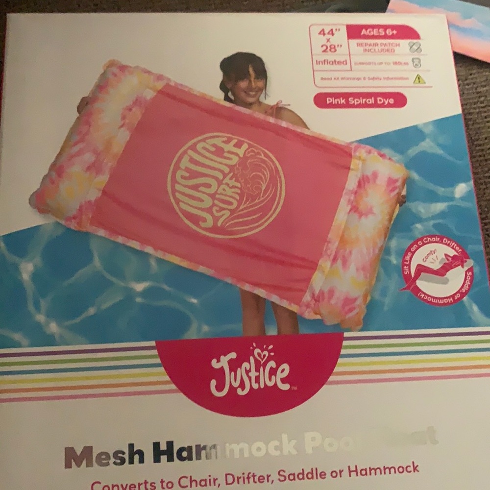Mesh hammock pool float